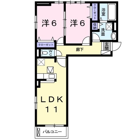 オペラハウスⅡ番館の物件間取画像